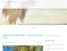 Tablet Screenshot of dragondogpress.com